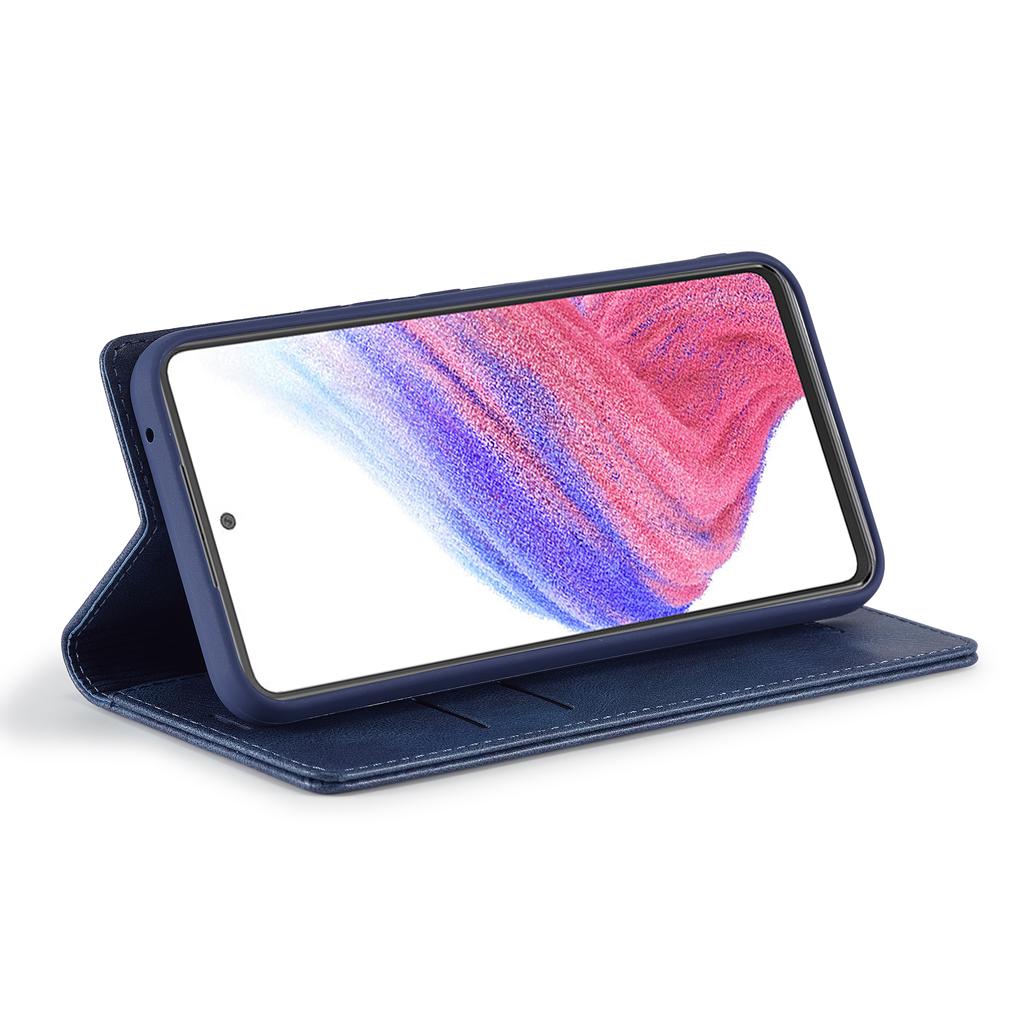 LC.IMEEKE For Samsung Galaxy A54 5G PU Leather RFID Blocking Phone Case Wallet Stand Cover