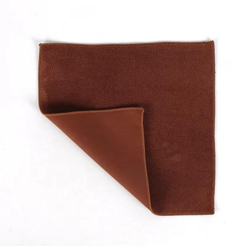 Doube-sided Car Wash Towel for Glass Window Suede Coral Fleece Car Cleaning Drying Cloth No Water Marks Lint-free Auto Wash Tool