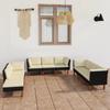 Day and Night - Day and Night Garden Furniture Set 9 Pieces and Black Synthetic Rattan Cushions