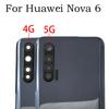 Новая задняя крышка батарейного отсека, задний корпус со стеклом камеры для Huawei Nova 6 Nova6