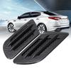 2pcs Car Carbon Fiber Side Vent Air Flow Bonnet Hood Fender Sticker Decor