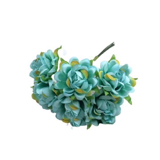 6шт искусственный шелк поддельные цветы цветочный свадебный букет вечерние украшения дома