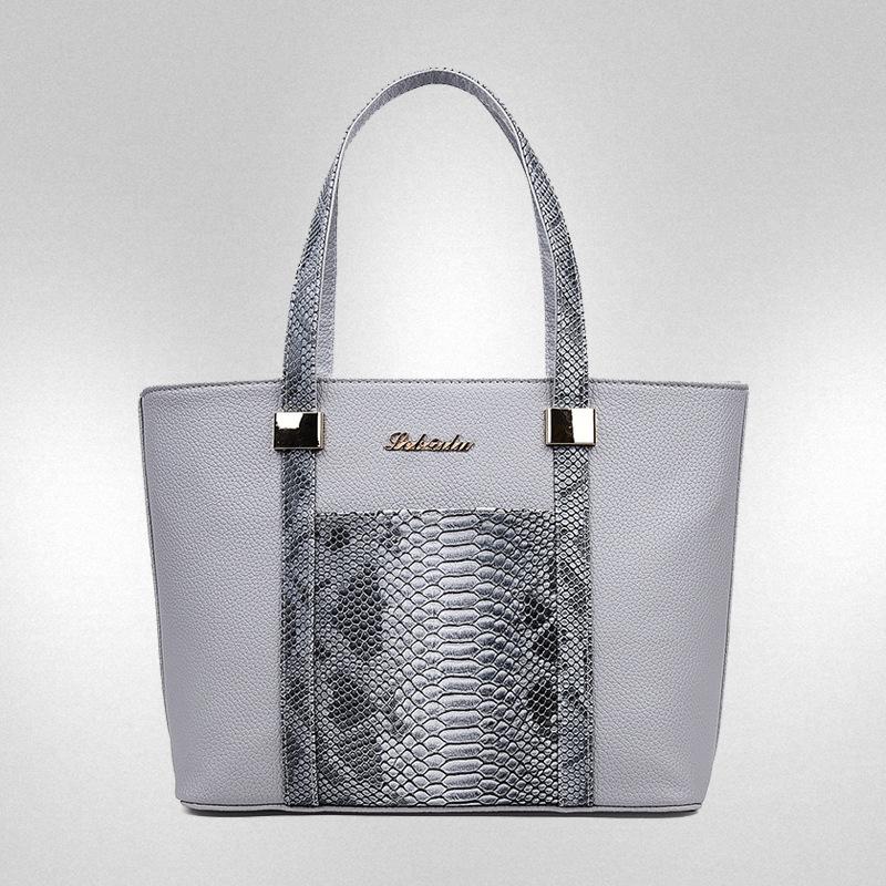 Новый модный тренд классическая тисненая сумка через плечо с рисунком змеи, шестикомпонентная сумка через плечо, женская сумка