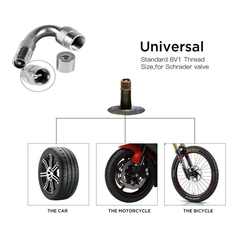 For RV Tires Truck Motorhome Coach Pickup Ram 3 Dual Wheel Valve Stem Extensions Tire Chucks 1