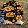 1PC Golden Roses Umbrella-8-Rib Reinforced Portable Folding Travel Suitable for All Seasons Outdoor Daily Use-H0362