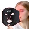 ABS+Silicone Portable Beauty Mask Anti-wrinkle Wireless Rechargeable Red Light Therapy Mask Multiple Vibration LED Facial