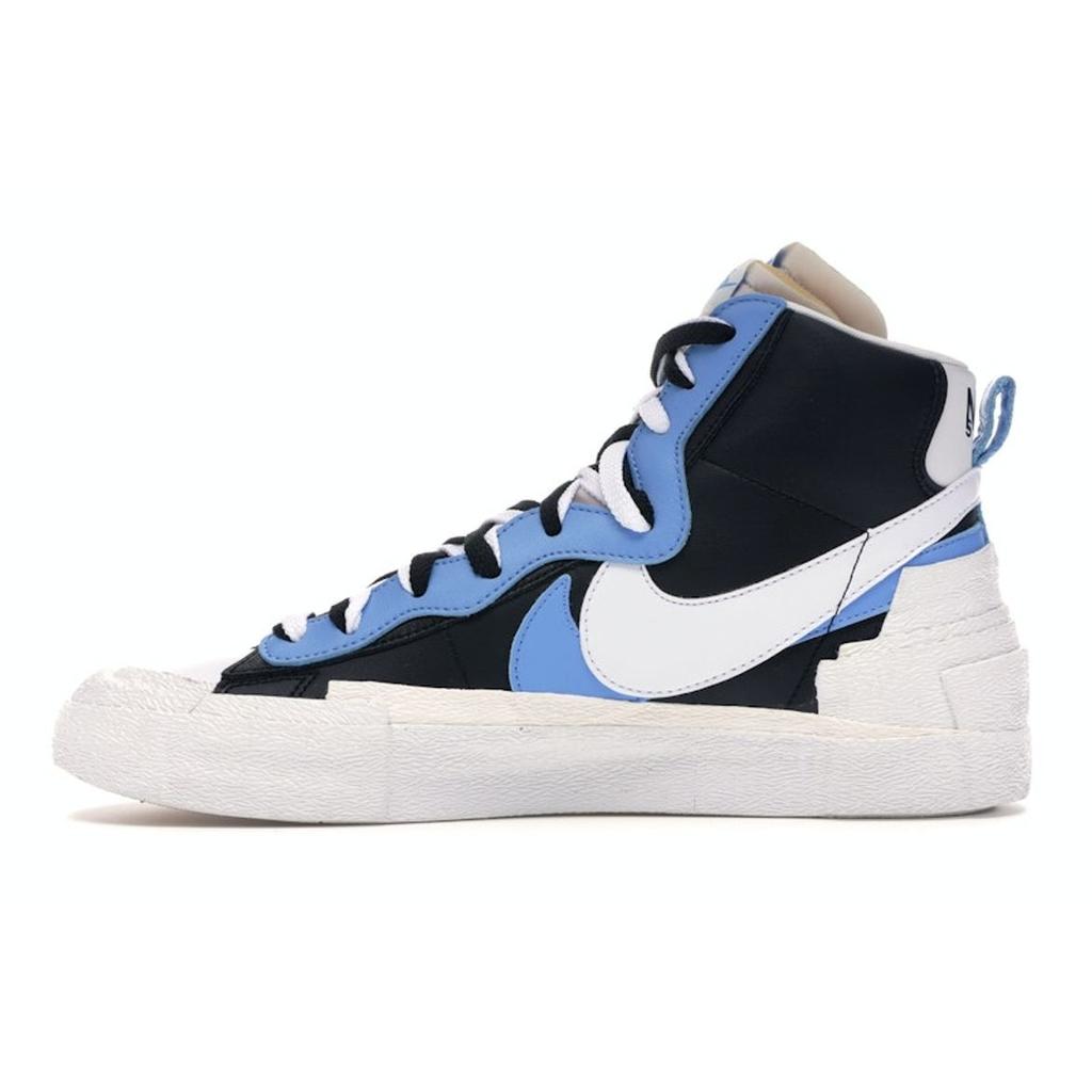 Sacai x Nike Blazer Mid Черный Синий Унисекс Кроссовки Университетский Синий Парусный Белый BV0072-001