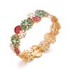 Santa Stretch Bracelet Multicolor Charm Bangle Creative Christmas Enamel Bracelet  Party