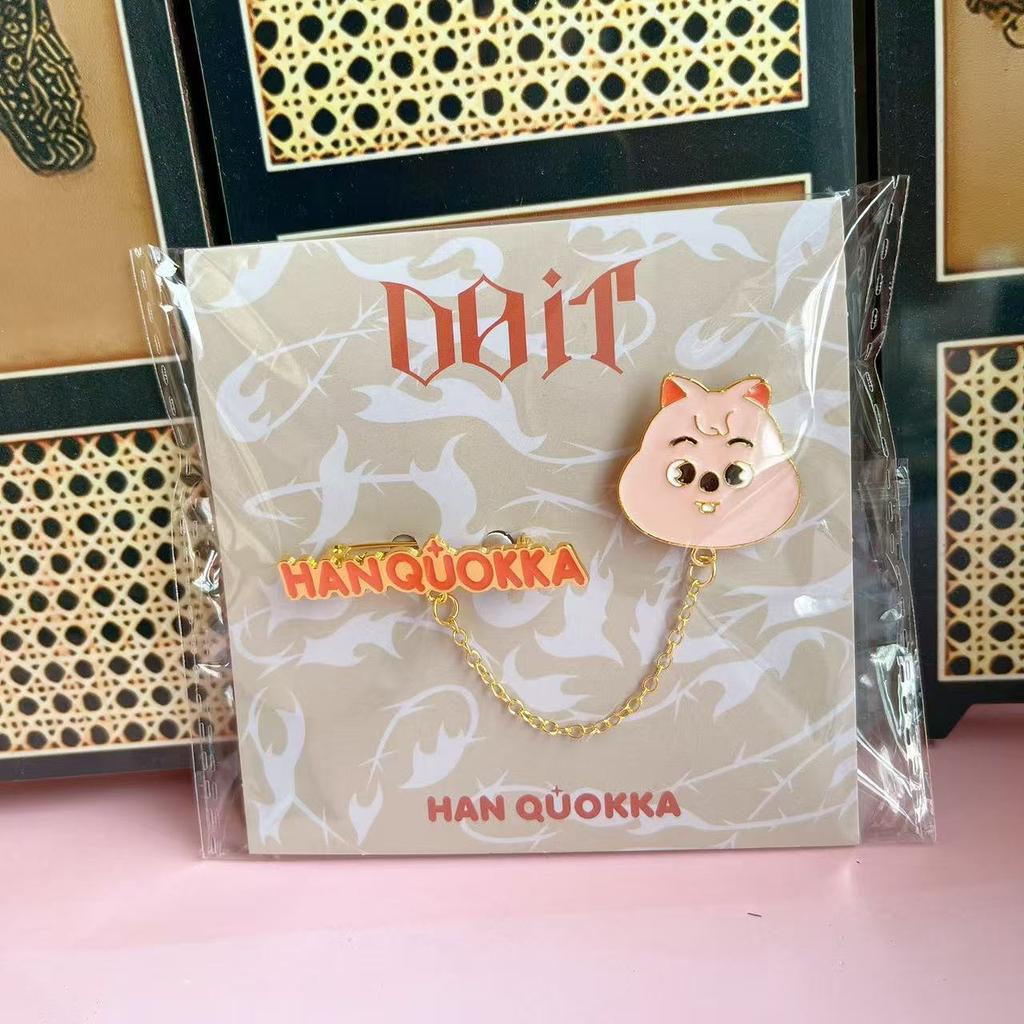 K-Pop New Stray Kids Cute Cartoon Badge Felix Bangchan Skzoo Creative Cute Series Sweet Collar Badge Peripheral Gifts