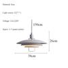 Nordic Danish Primus Designer Living Room Dining Counter Multilayer Circle Flying Saucer Adjustable Adjustable Hanging Light