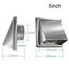 Stainless Steel Wall Exhaust Cover Waterproof Air Vent Outlet Exhaust Grille  Exterior Wall