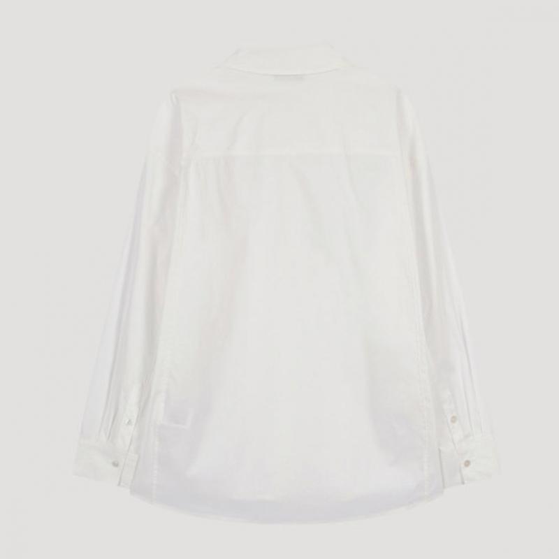  She S miSS Хлопковая однотонная рубашка Overfit SwwSto31060 Ow