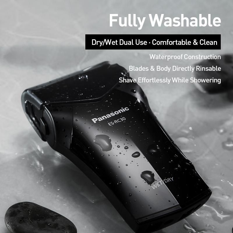 Panasonic Электробритва RC30, японские импортные лезвия, сухое/влажное бритье, полностью моющиеся