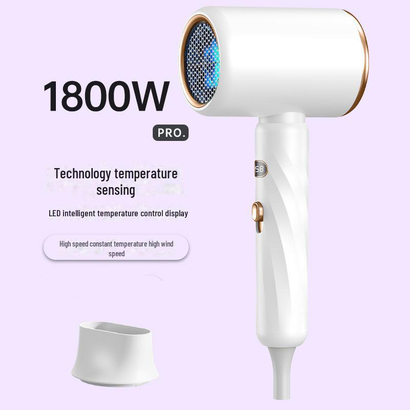 Фен высокой мощности с цифровым дисплеем, интеллектуальной регулировкой температуры и технологией Blue Light Ion