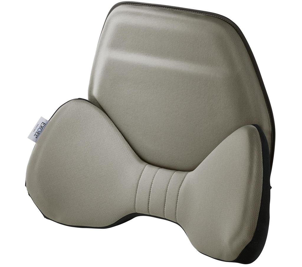EXGEL Olive Green Gel Lumbar Support Cushion for Cars, Made In Japan, HUD01-OG