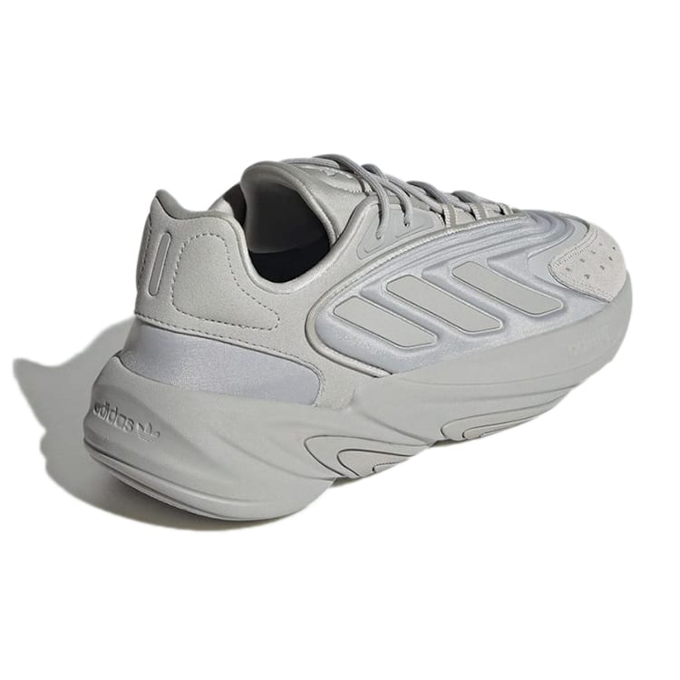 adidas Originals Ozelia Синтетическая кожа Амортизация Нескользящая Подошва Низкие Кроссовки на Толстой Подошве Унисекс Серебристо-серый H04252