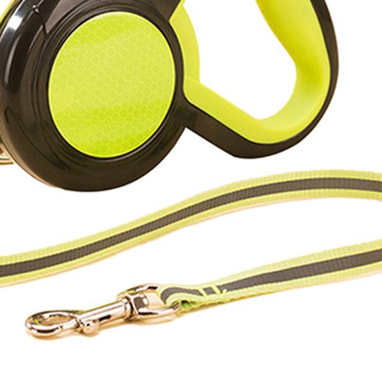 Выдвижной поводок для домашних животных, светоотражающий поводок для дрессировки собак, поводок для прогулок с нескользящей ручкой, поводок для тяги щенков для ночных прогулок