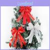 Elegant Double Layer Christmas Bow Decorations For Festive Gift Wrapping And Tree Ornamentation