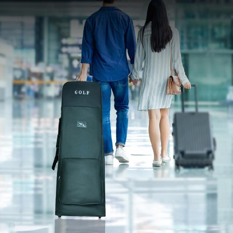 Golf Travel Bag Protector Light Weight Carrying Pouch Folding Zipper Golf Club Bag for Player Indoor Golfer Enduring