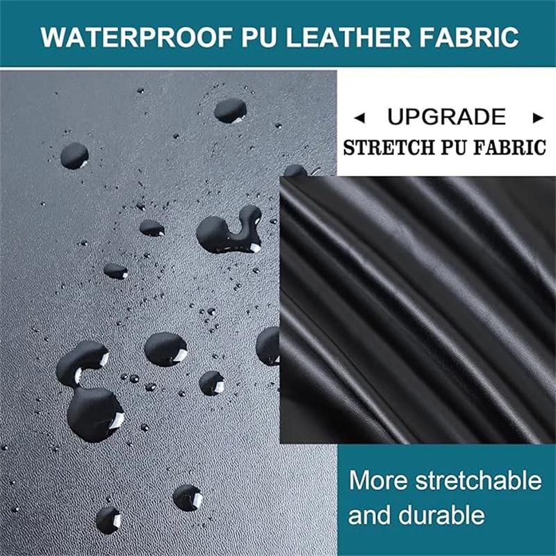 1 шт. водонепроницаемый чехол для стула, однотонный чехол из искусственной кожи для обеденного сиденья, чехол для кухонного стула с защитой от грязи для дома, банкета, офиса