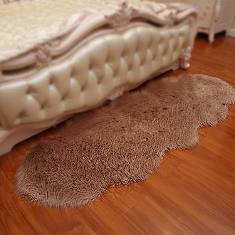 European Style Australian Faux Wool Sheepskin Plush Rug for Living Room and Bedroom