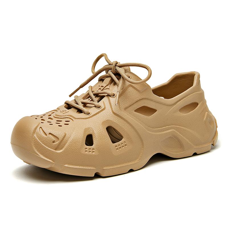 Модные мужские и женские туфли для сада Hole Garden Shoes, дизайнерские пляжные толстые туфли-брюки, сандалии унисекс, нескользящие тапочки на шнуровке, летние сандалии Hole
