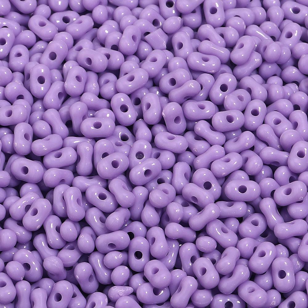 Acrylic Solid Color Peanut Beads for Handmade Jewelry and Accessories