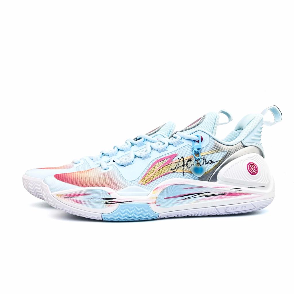 Li Ning Speed 9 Текстильные износостойкие Упругие Нескользящие Низкие Повседневные Беговые Кроссовки Мужские Сине-Оранжевые ABPT001-6(Team1532-SBOX)
