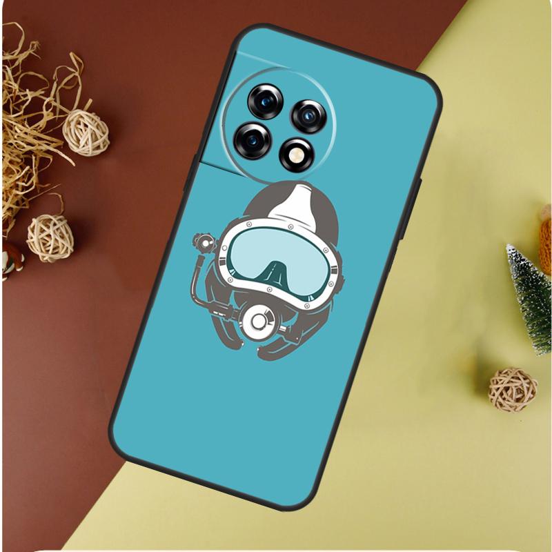 Чехол для телефона Scuba Diver Diving для OnePlus 13 13R 12 12R 11 9 10 Pro 8T 9RT 10T 10R N20 N30 Nord CE 2 3 4 Lite