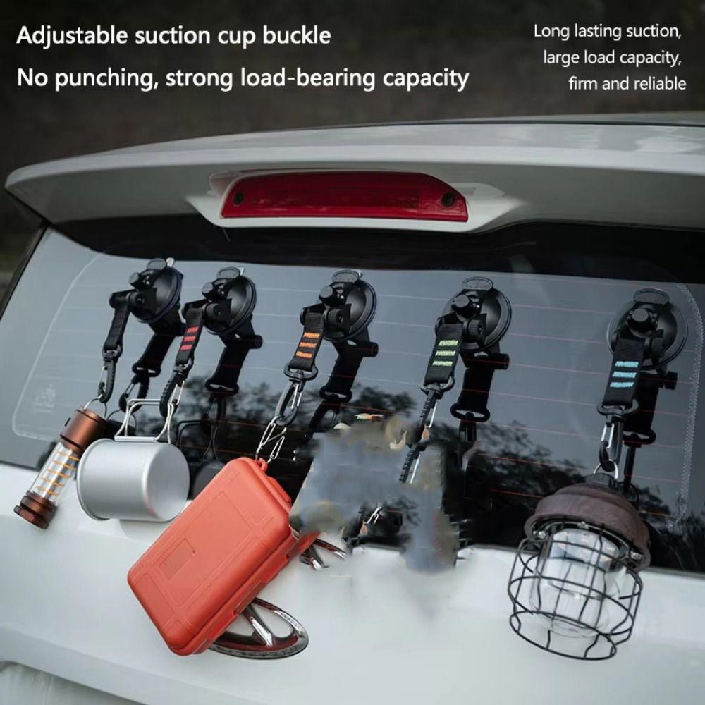 360° Rotating Tent Fixing Hooks Vacuum Tent Suckers Hook Awning Tarps Suction Cups Camping Bracket