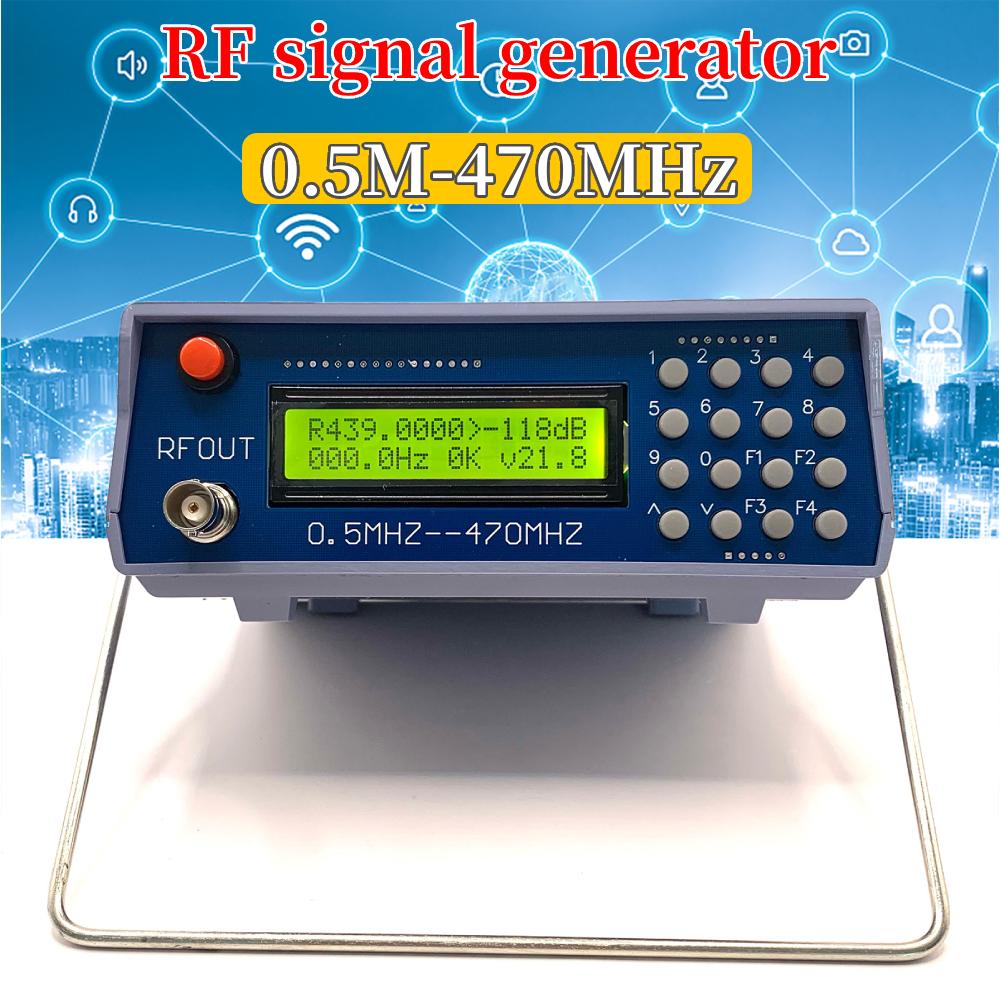 0.5M‑470MHz RF Signal Generator FM Intercom Generator Frequency Signal Source Signal Generator for FM Radio Walkie-Talkie Debug