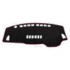 TUCKBOLD Dashboard Mat for Nissan Tiida C11 Car Dashboard Protective Interior Customization Parts Sun Flannel Black with Red Set (2005-2010), Cover,