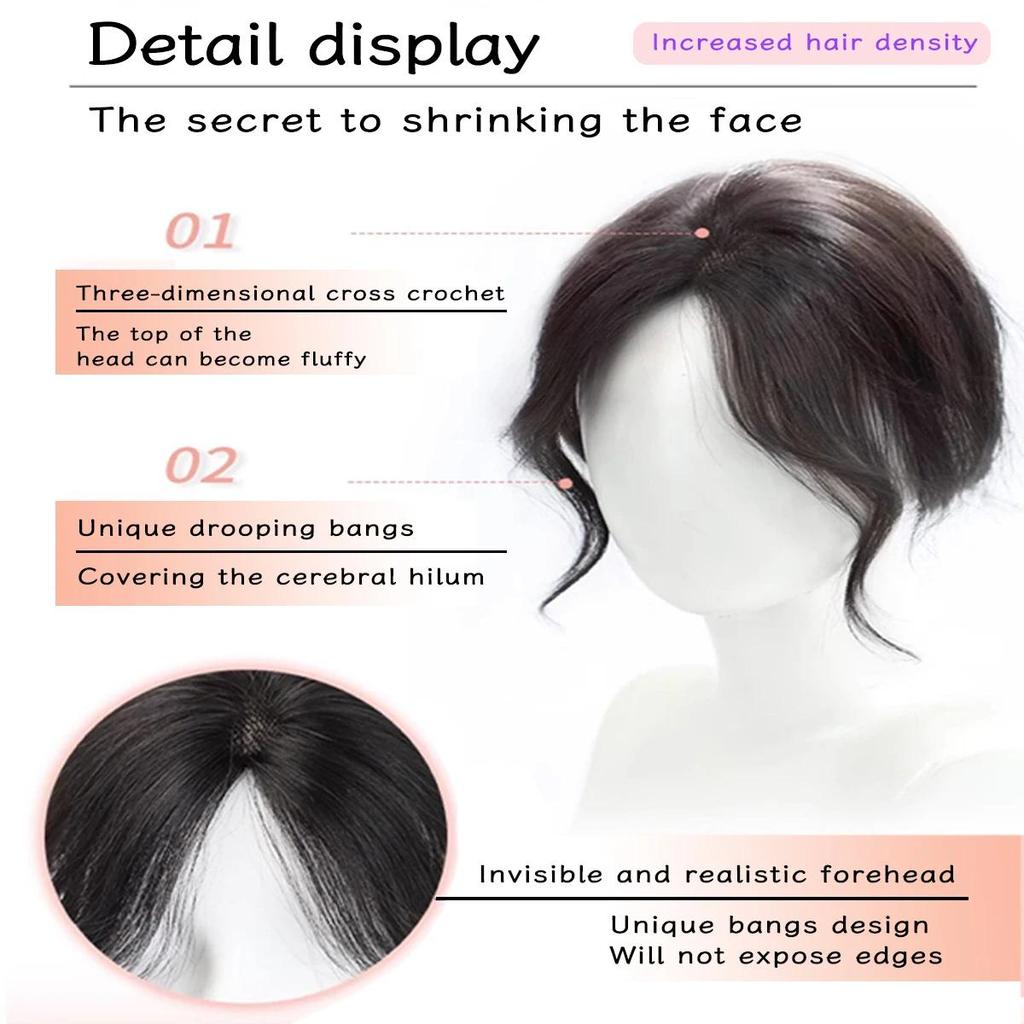 Парик пони, драконьи усы с высоким черепом, пони, закрывающий седые волосы, пушистая нашивка для увеличения волос