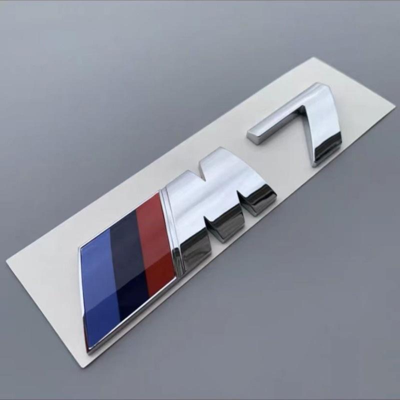 BBKI7 3D Emblem Car Fender Side Rear Trunk Badge M Logo Sticker Number Decal For BMW M1 M2 M3 M4 M5 M6 M7 Performance Auto Accessories