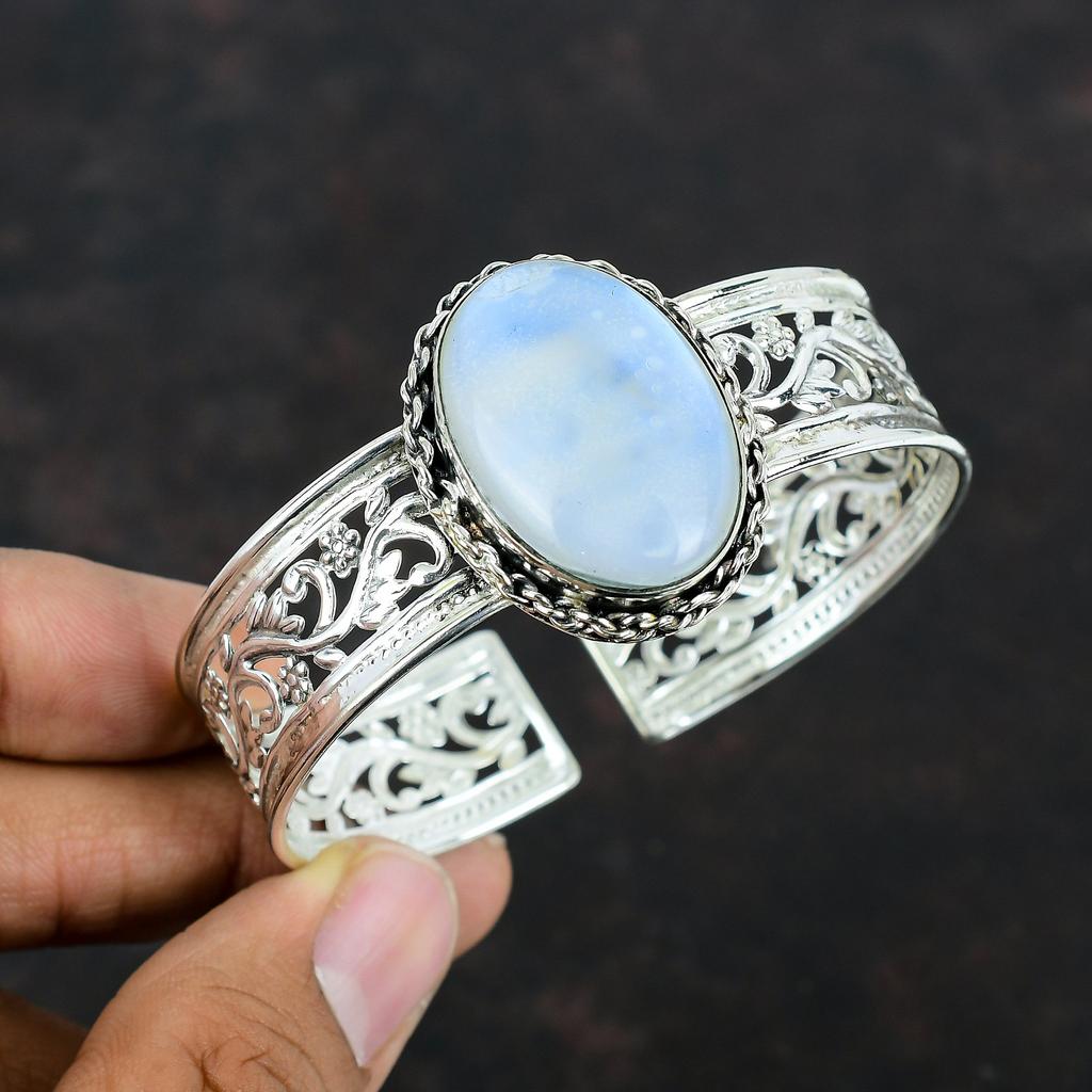 Радужный лунный камень браслет-манжета ручной работы уникальный ювелирный браслет из драгоценных камней 925 пробы регулируемый браслет-манжета подарки для матери