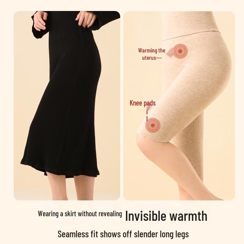 Женские термошорты Caiyue бесшовные из шерсти и шелка