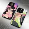 Чехол для телефона Shim Su-ae Aniem O-Operation T-True-Love для iPhone 16 17 15 14 12 13 Pro Max Черный Конфетный Матовый Ударопрочный Чехол