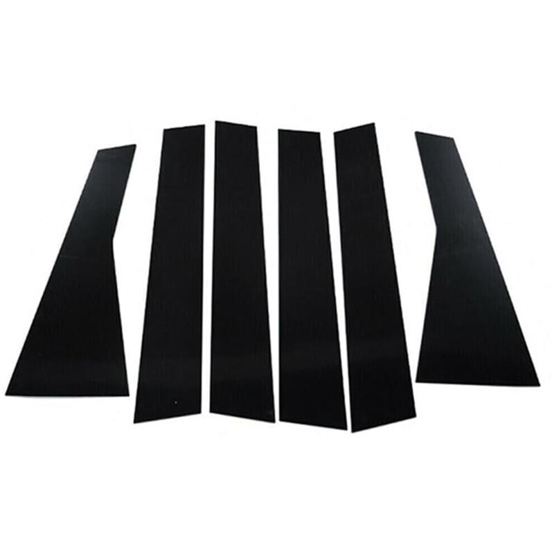 6PCS For Kia Forte Sedan 2019-2023 Black Door Window Pillar Post Cover Trim Set