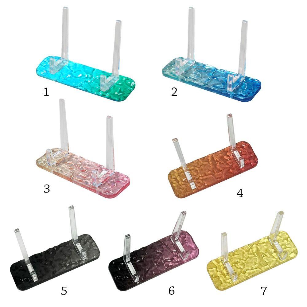 Water Ripple Display Easels Rack Clear Acrylic Plate Holder Stand Durable Picture Frames Holder