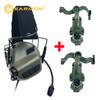 Тактические наушники EARMOR M11 для активной стрельбы, защитные наушники, гарнитура для шлема с адаптером для крепления на рейку шлема, DIY крепление на шлем, гарнитура