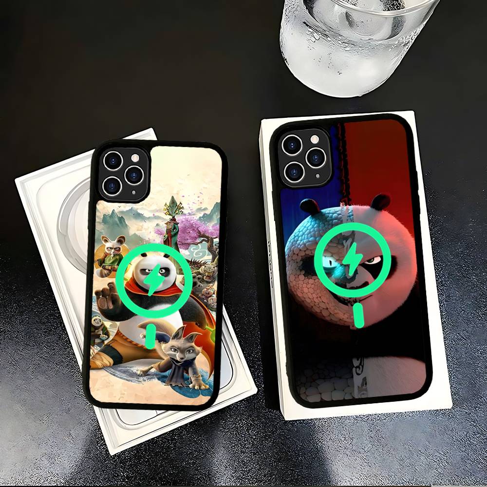Фильм К-Кунг-фу П-Панда Крутой Для IPhone 17 Air 16 E 15 14 13 12 11 Pro Max Plus ПК Ударопрочный ТПУ Чехол Для Magsafe Чехол для Телефона