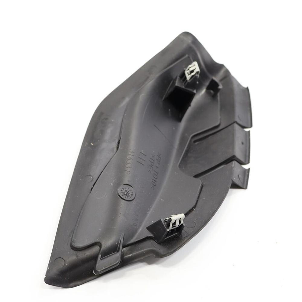 Черная боковая накладка капота, левая сторона водителя, для Jeep Compass 2019-2023, номер детали 7AA47RXFAA