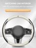 Car carbon fiber steering wheel cover leather PU anti slip For Citroen C1 C3 C4 C5 C6 2CV VTS Picasso Cross Cactus RD3 C4L DS3 alq123