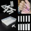 100pcs XL Extra Long Square False Nail Tips Extension C Curved Square Straight Fake Nail Art Tip C U Curved Half Cover Acrylic