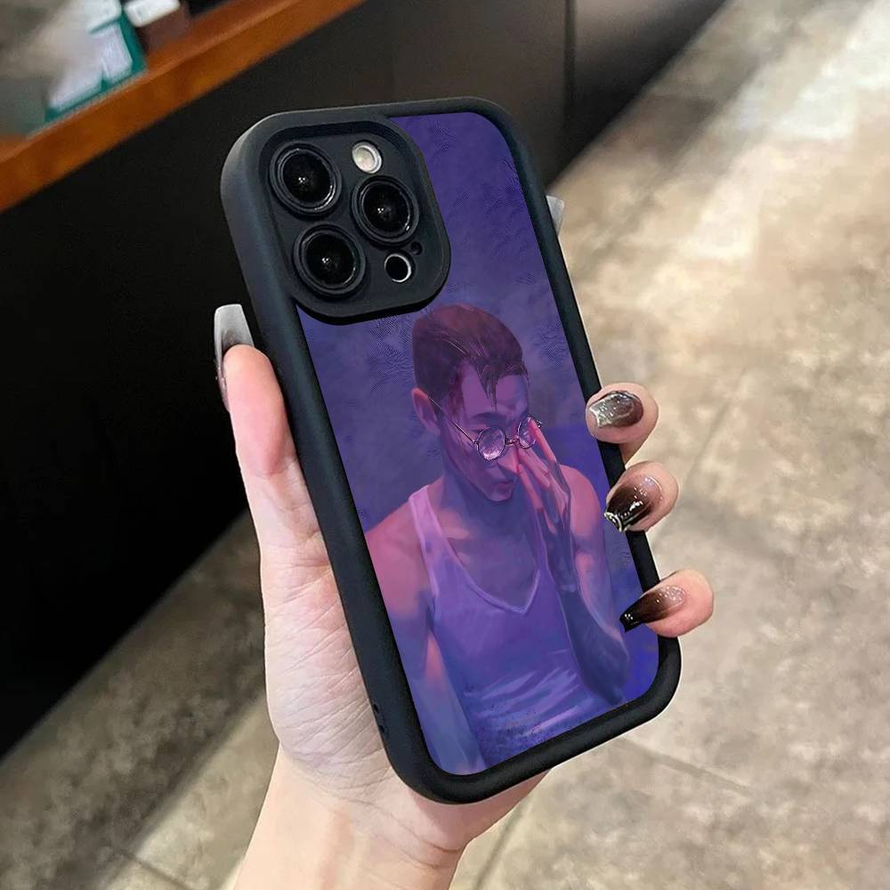 D-Disco E-Elysium Phone Case For iPhone 17,16,15,14,13,12,11,Pro,Max,Plus,X,XS,SE4,E,Mini Black Thickened border Case