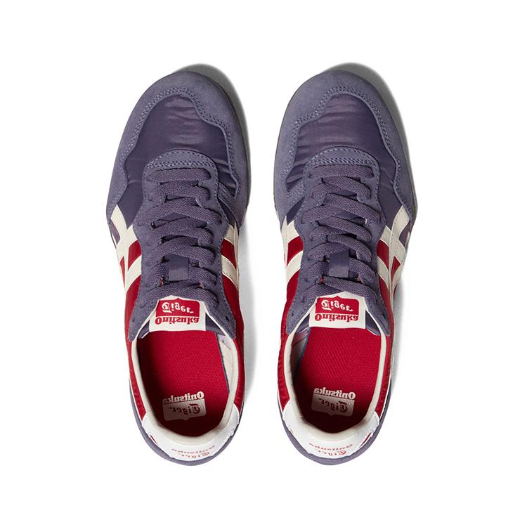 ONITSUKA TIGER Serrano Ретро Универсальные Повседневные Кроссовки Унисекс Фиолетовый Красный 1183B400-501