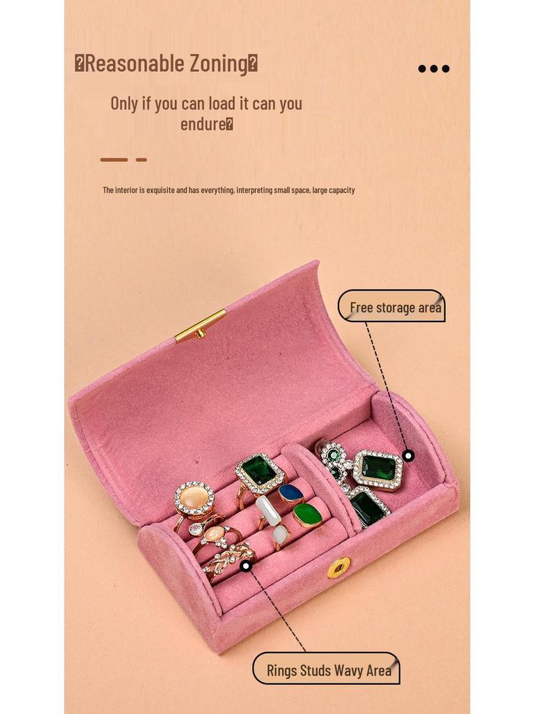 Минималистичная шкатулка для украшений для колец и серег - Портативная подарочная упаковка