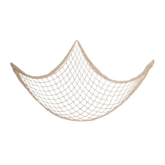 Fishing Net Decoration Wall Art Cotton Fish Net Picture Wall Hanging Fishing Net for Hawaiian Themed Party Under The Sea Party Decoration