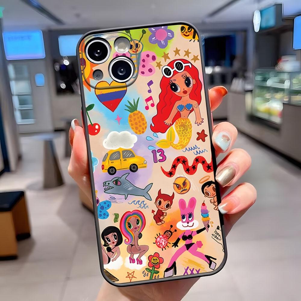 Karolg Manana Sera Bonito Phone Case Matte Translucent For iPhone 18 15 Pro 16 Pro Max 13 11 12 14 Xs X Xr 7 8 Plus Se Back Cover
