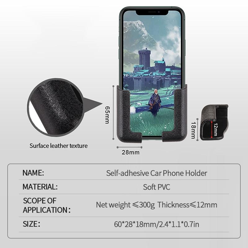 SEAMETAL Автомобильный держатель для телефона-подставка, сумка для мобильного телефона, многофункциональный черный карманный органайзер для сотового телефона, сумка для хранения автомобиля, наклейка